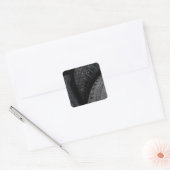 Auto Auto oude banden Black Road trips Vierkante Sticker (Envelop)