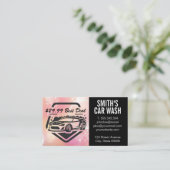 Auto auto was Logo | Reinigingsdienst Visitekaartje (Staand voorkant)