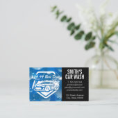 Auto auto was Logo | Zeepbellen Visitekaartje (Staand voorkant)