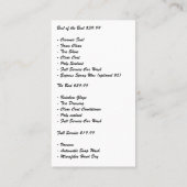 Auto Auto Wassen Logo | Splashing Water Visitekaartje (Achterkant)