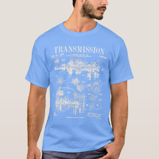 Auto Automobile Engine Transmission patent T-shirt