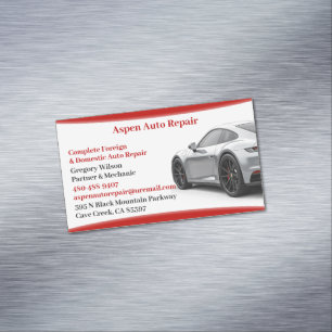 Auto Autoreparatie Magnetisch Visitekaartje