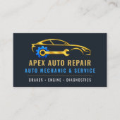 Auto Autoreparatie Professionele Diensten Visitekaartje (Voorkant)