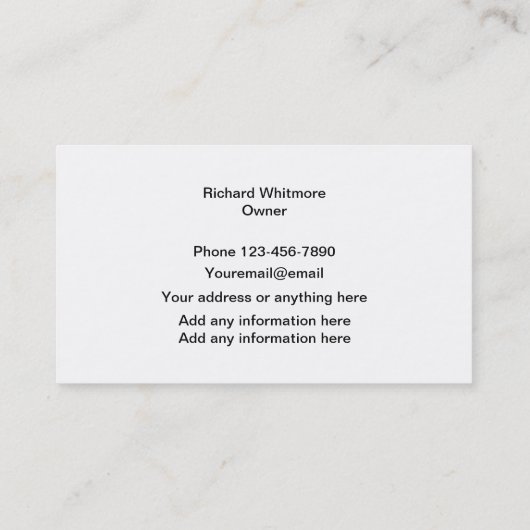 Auto-auto's met wolauto's visitekaartje (Achterkant)