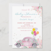 Auto-ballonnen sterren auto's met Baby shower Kaart (Voorkant)