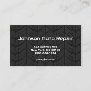Auto-band mechanische reparatieservice visitekaartje