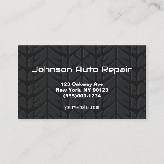 Auto-band mechanische reparatieservice visitekaartje (Voorkant)