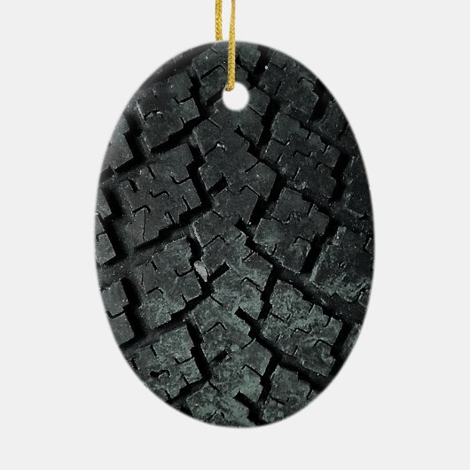 Auto-band voor rubberauto keramisch ornament (Achterkant)