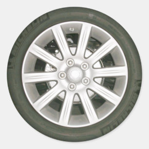 Auto band/wiel ronde sticker