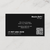 Auto Band & Wiel Services Zwart Visitekaartje (Achterkant)