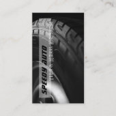 Auto Band & Wiel Services Zwart Visitekaartje (Voorkant)