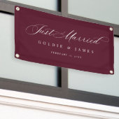 Auto Banner 'Net Getrouwd' Ontvangst Decoratie Bor (Buitenkant Gebouw)