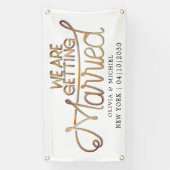 Auto banner 'we trouwen' (Verticaal)