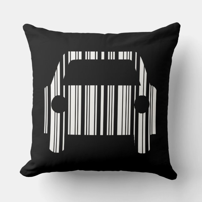 AUTO BAR CODE Auto Barcode Patroon Ontwerp Kussen (Voorkant)