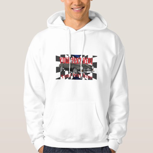 auto bewerkbaar hoodie (Voorkant)