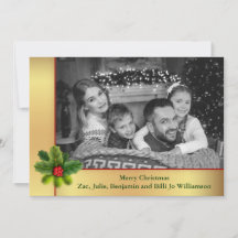 Auto Black and White Gold Lijst kerstfoto