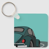Auto Blauw Klassieke Auto Sleutelhanger (Voorkant)