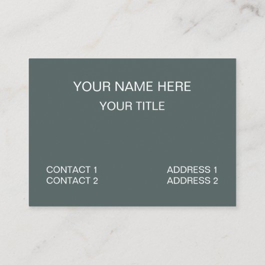 Auto Blauw Klassieke Auto Visitekaartje (Achterkant)