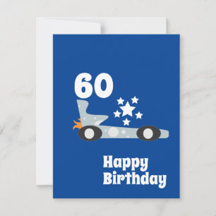 Auto Blauwe Sterren 60e Verjaardag Blauw Alle Leef