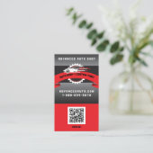 Auto Body Custom Paint Detailing Collison QR-code Visitekaartje (Staand voorkant)