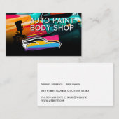 Auto Body Garage Shop | Auto verzorgingsdiensten Visitekaartje (Voorkant / Achterkant)