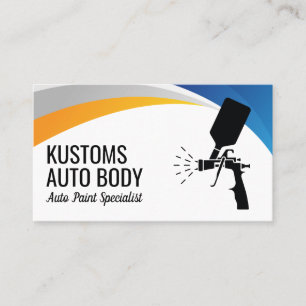Auto Body Paint Services spuitbus-Pistool Visitekaartje