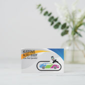 Auto Body Paint Services | Technici Visitekaartje (Staand voorkant)