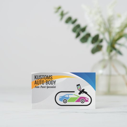 Auto Body Paint Services | Technici Visitekaartje (Staand voorkant)