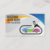 Auto Body Paint Services | Technici Visitekaartje (Voorkant)