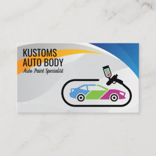 Auto Body Paint Services   Technici Visitekaartje