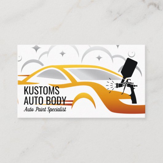 Auto Body Paint Services | technicus Visitekaartje (Voorkant)