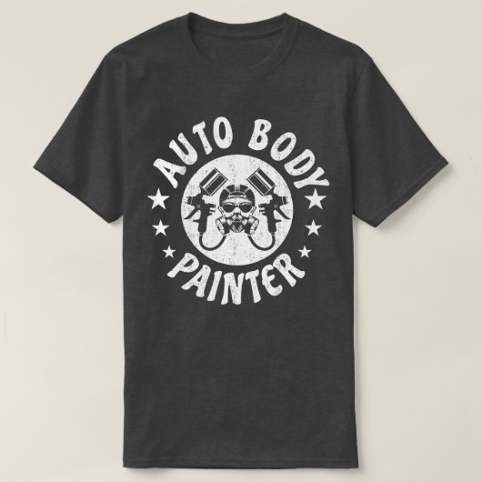 Auto body Painter Car Painting Spray Automotive P T-shirt (Design voorkant)