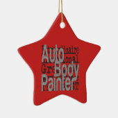 Auto Body Painter Extraordinaire Keramisch Ornament (Rechts)