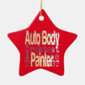 Auto Body Painter Extraordinaire Keramisch Ornament (Voorkant)