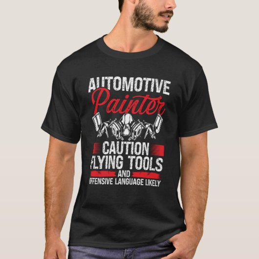Auto Body Painting Autobody Technician Car Detaile T-shirt (Voorkant)