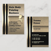 Auto body Painting Golden Metallic | Beroepsbeoefe Visitekaartje (Voorkant / Achterkant)