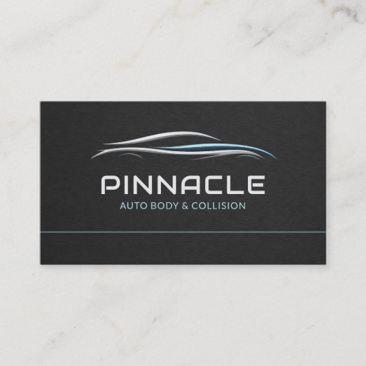 Auto Body QR Code Professional Visitekaartje (Voorkant)