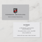 Auto Body Repair Checker Vlagschild Monogram Visitekaartje (Voorkant / Achterkant)