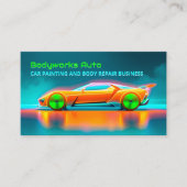 Auto Body Repair QR Visitekaartje (Voorkant)