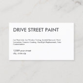 Auto Body Repair Visitekaartje (Achterkant)