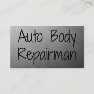 Auto Body Repairman Visitekaartje