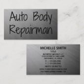 Auto Body Repairman Visitekaartje (Voorkant / Achterkant)