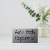Auto Body Repairman Visitekaartje (Staand voorkant)