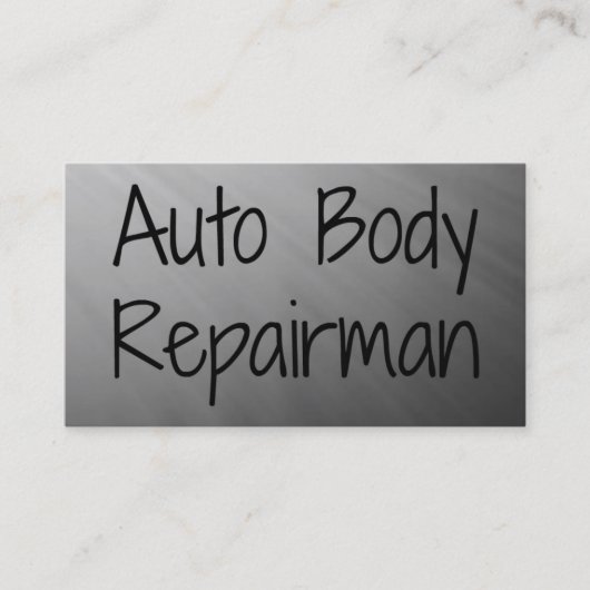 Auto Body Repairman Visitekaartje (Voorkant)