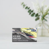 Auto Body Shop | achterlicht voor autoreiniging Visitekaartje (Staand voorkant)