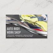 Auto Body Shop | achterlicht voor autoreiniging Visitekaartje (Voorkant)
