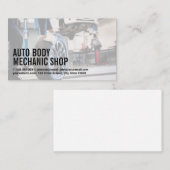 Auto Body Shop | Monteur op nieuwe band Visitekaartje (Voorkant / Achterkant)