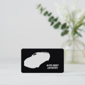 Auto Body Shop QR Visitekaartje (Staand voorkant)