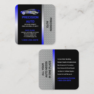 Auto Body Work Custom Car Paint Detailing Collison Vierkante Visitekaartje