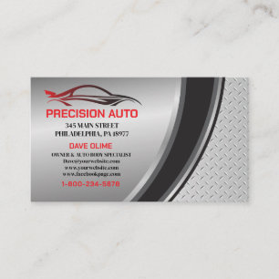 Auto Body Work Custom Car Paint Detailing Collison Visitekaartje